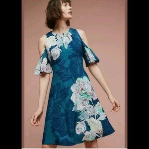 Anthropologie MAEVE ELIA Cold Shoulder 10 dress